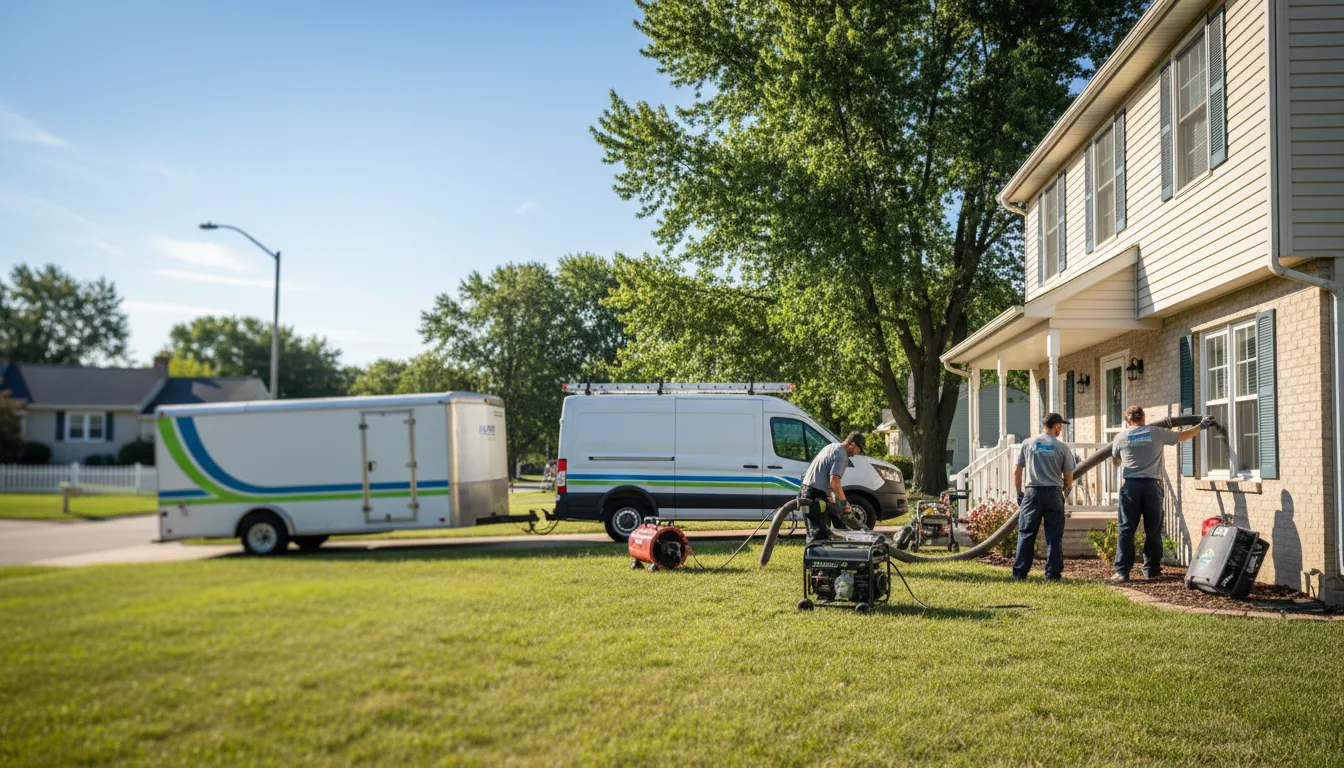 Flooded Basement Restoration And Cleanup With Repair in Raleigh, IL near me